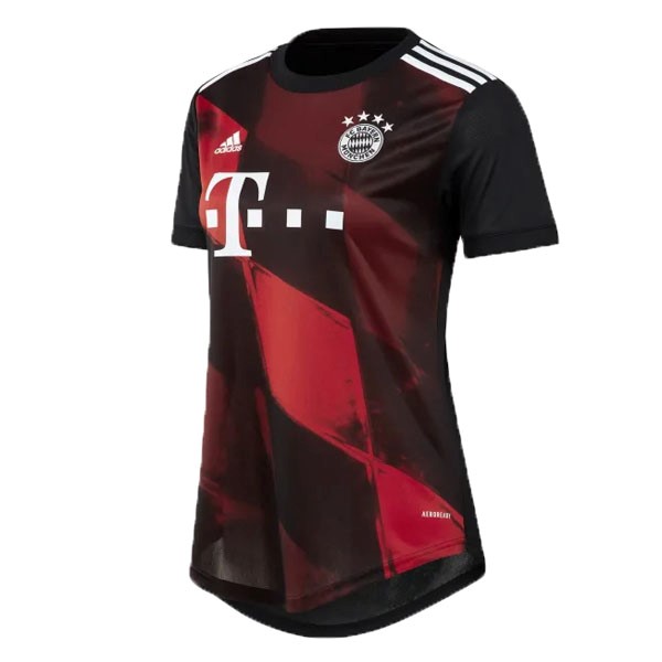 Camiseta Bayern Munich Replica Tercera Ropa Mujer 2020/21 Negro